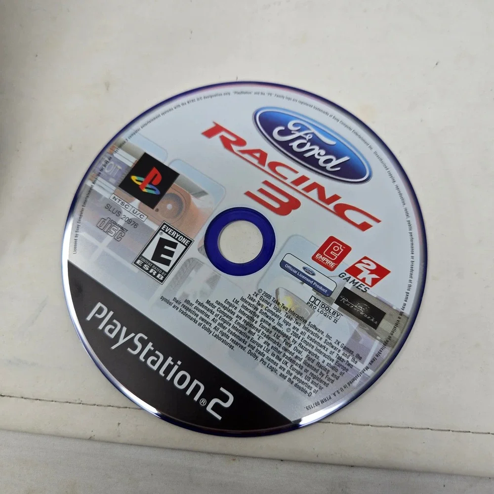Ford Racing 3 Sony PlayStation 2 PS2 2005 CIB Blue Disc Complete with Manual